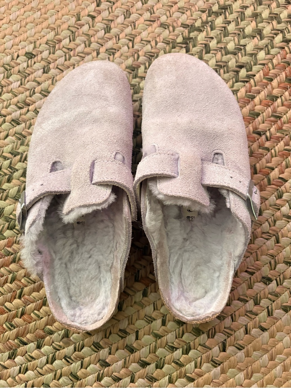 Women’s Birkenstocks Cozy Faux-Sheepskin Slip-On Clogs - Light Pink